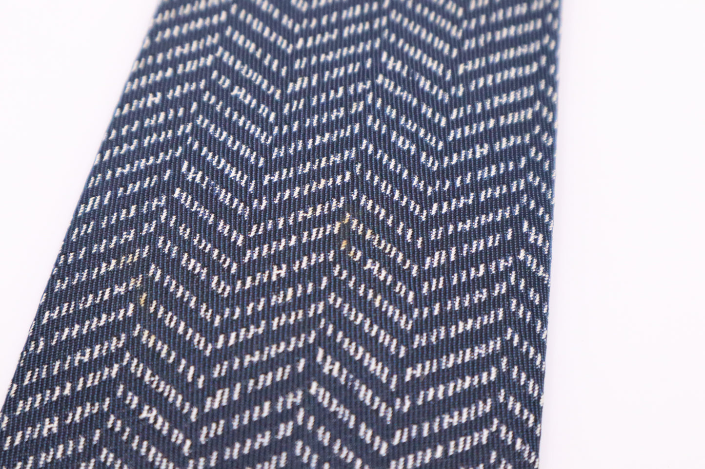 Hermes Necktie in Navy Silk