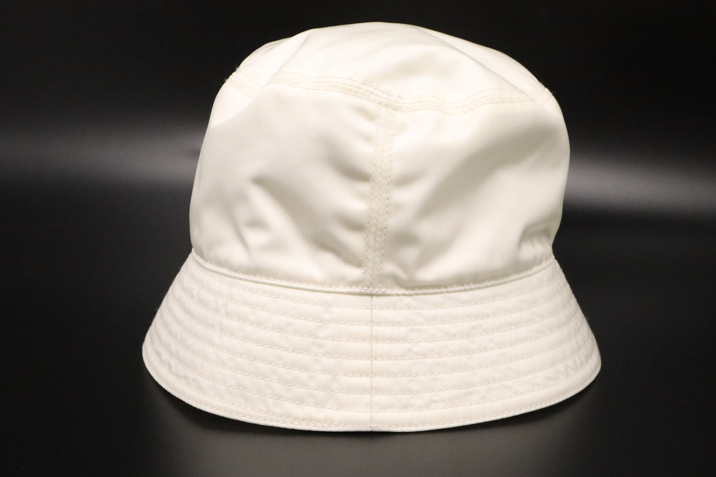 Prada Bucket Hat in White Re-nylon