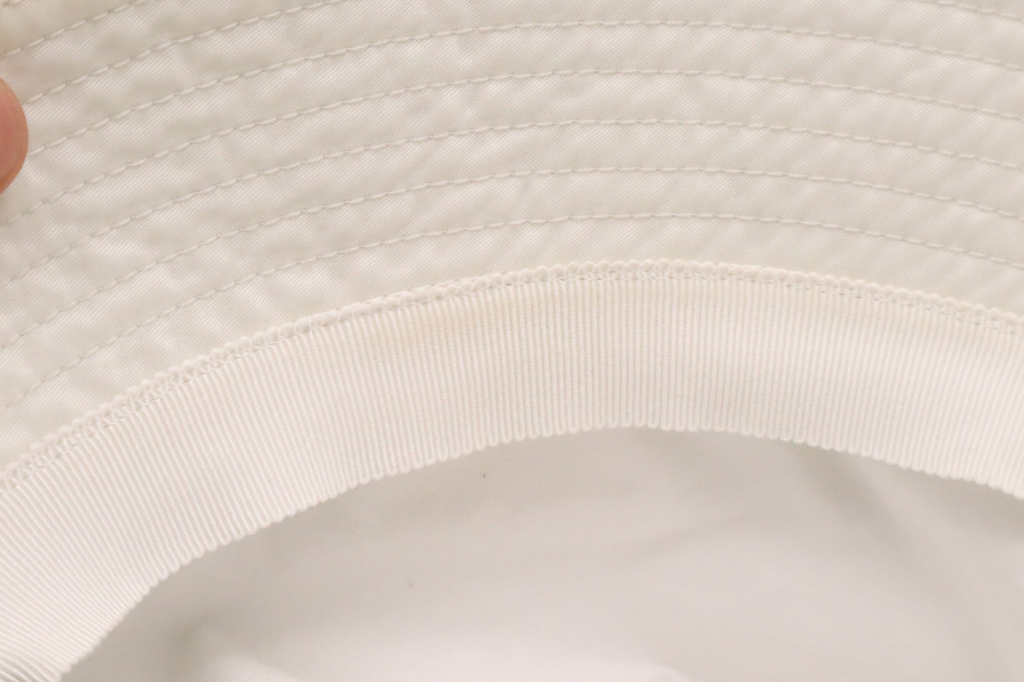 Prada Bucket Hat in White Re-nylon