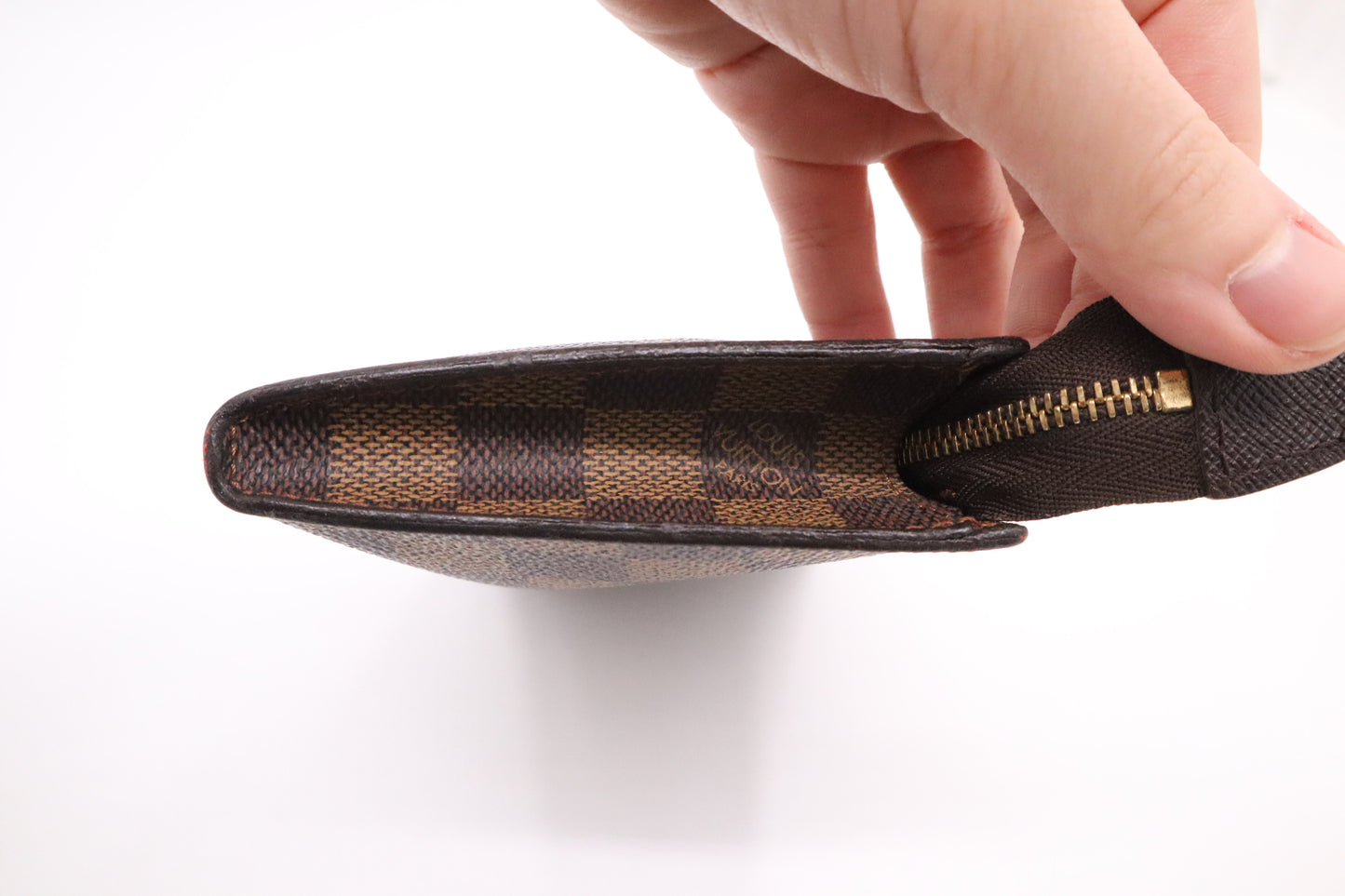 Louis Vuitton Marais Pouch in Damier Ebene Canvas