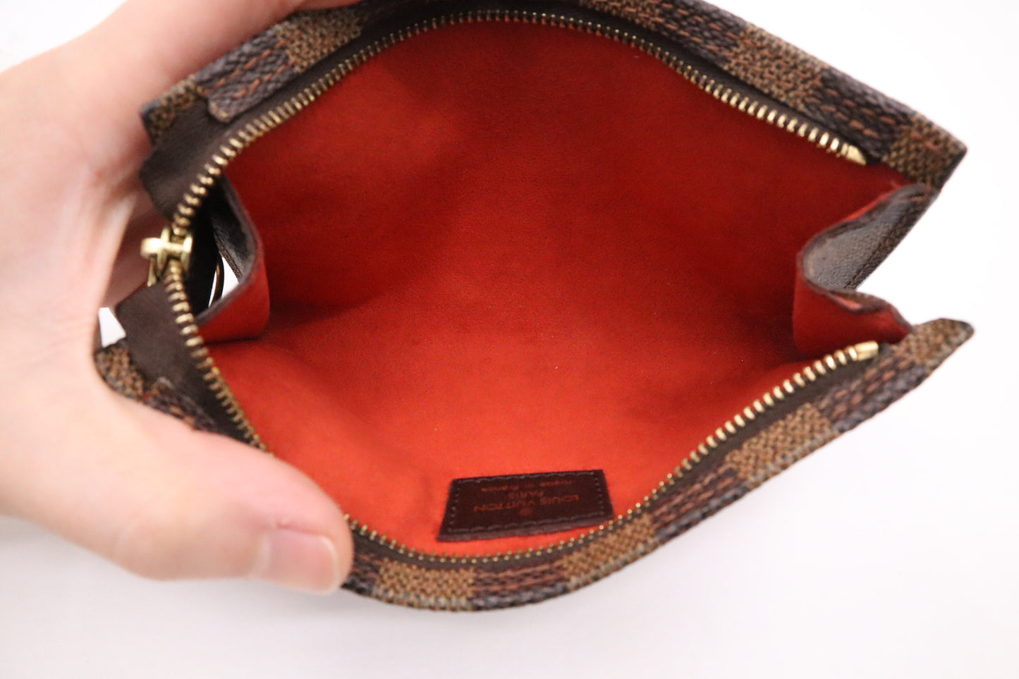 Louis Vuitton Marais Pouch in Damier Ebene Canvas