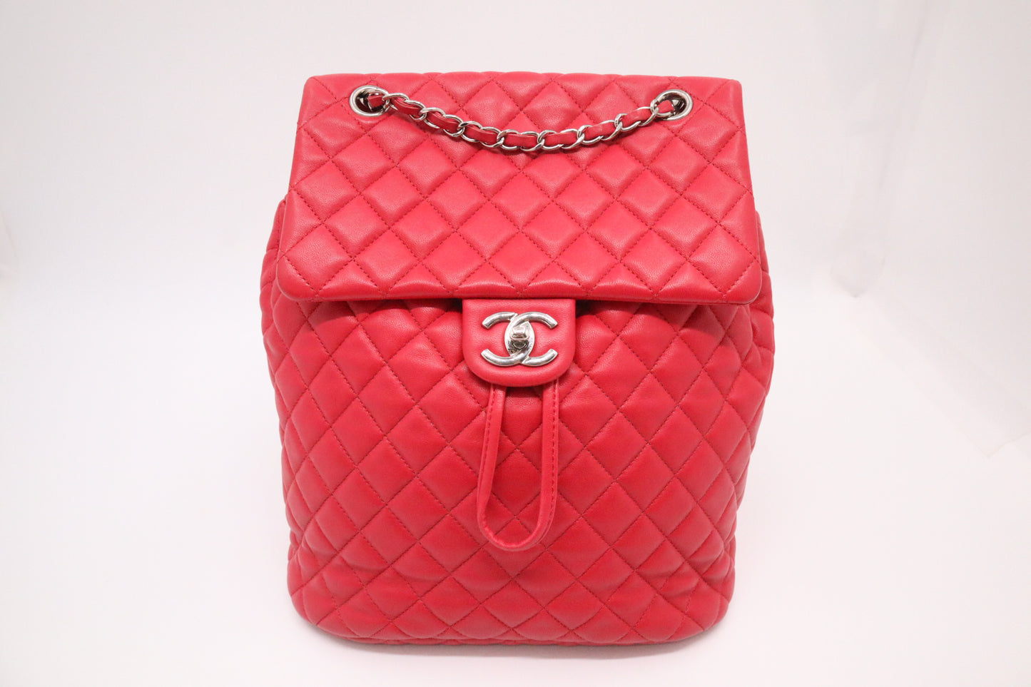 Chanel Urban Spirit Backpack in Red Mattelassé Leather