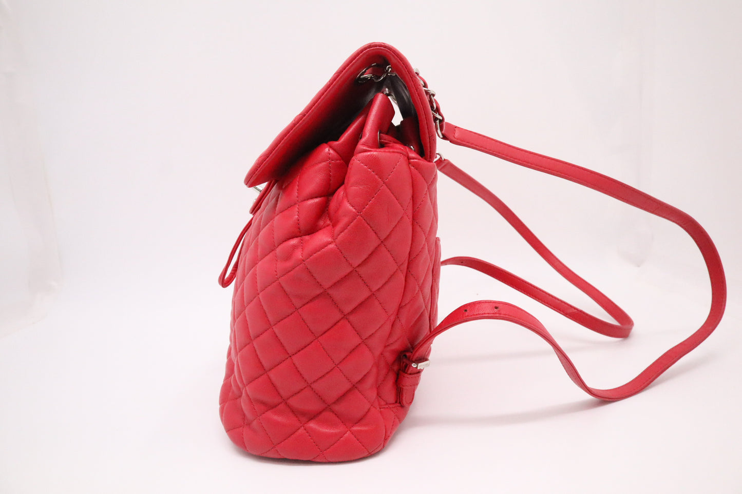 Chanel Urban Spirit Backpack in Red Mattelassé Leather