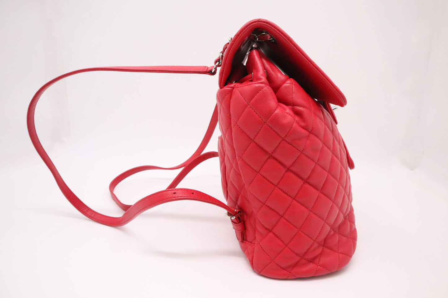 Chanel Urban Spirit Backpack in Red Mattelassé Leather