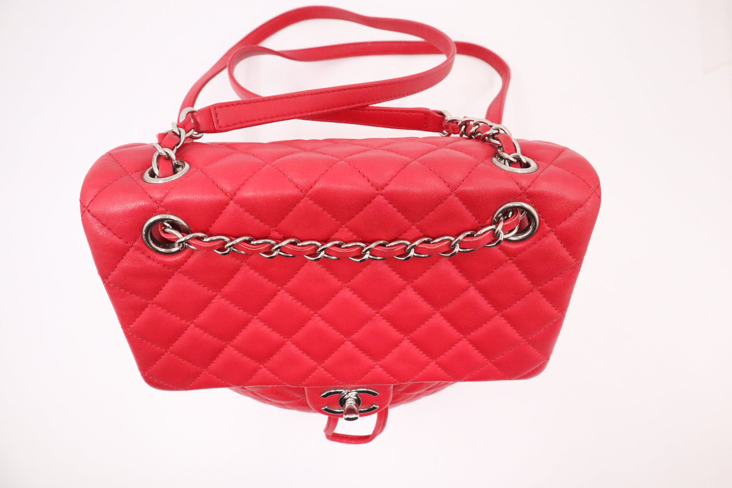 Chanel Urban Spirit Backpack in Red Mattelassé Leather