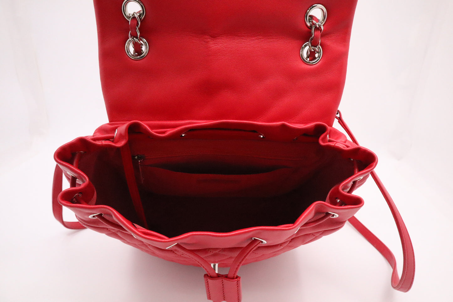 Chanel Urban Spirit Backpack in Red Mattelassé Leather