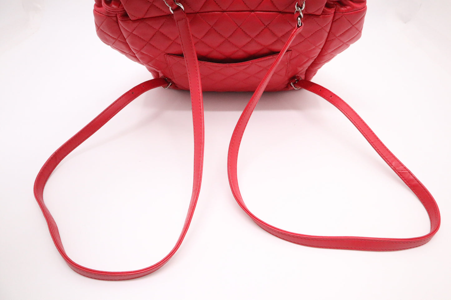 Chanel Urban Spirit Backpack in Red Mattelassé Leather