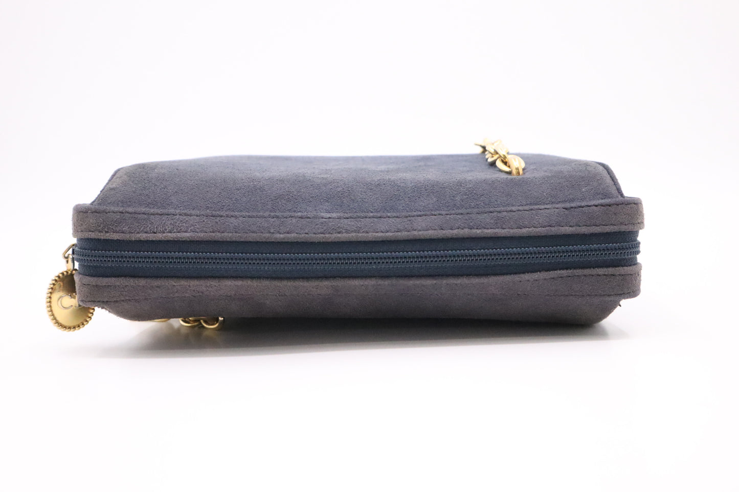 Dior Shoulder Bag in Blue Suede