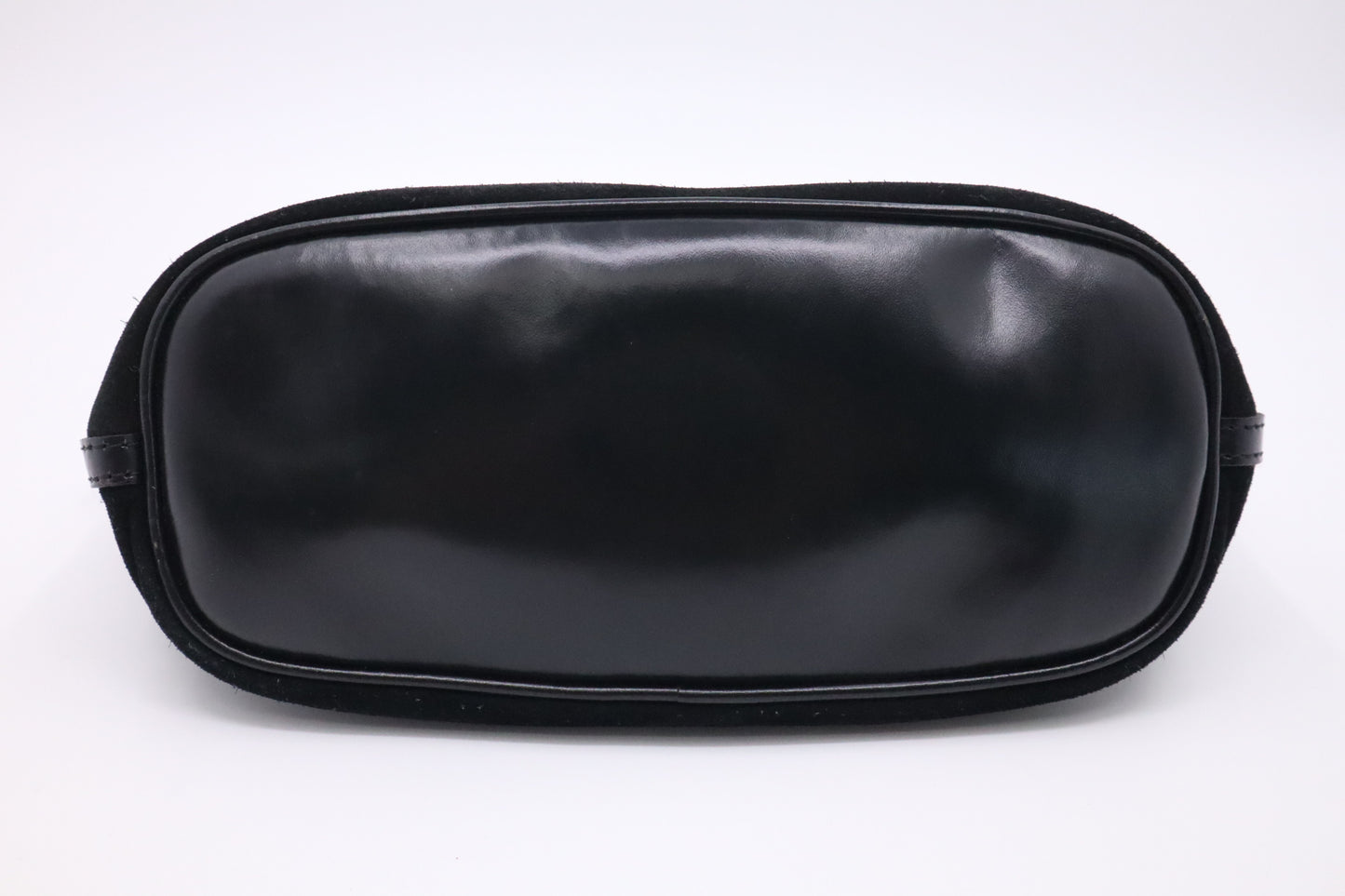 Gucci Boat Bag in Black Suede