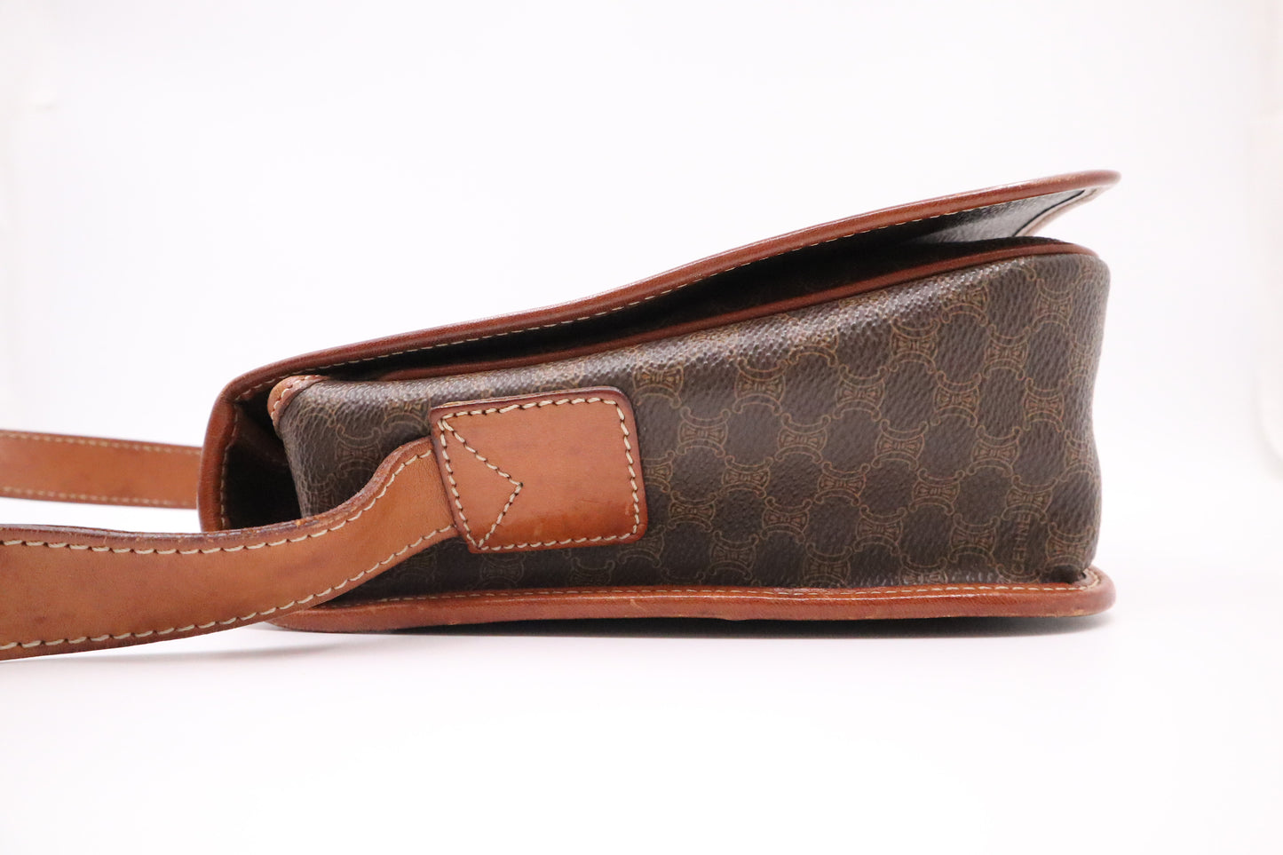 Celine Messenger Bag in Brown Macadam Canvas