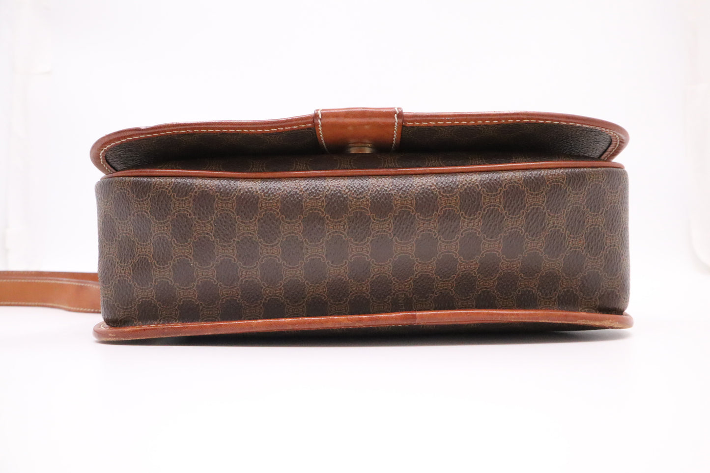 Celine Messenger Bag in Brown Macadam Canvas