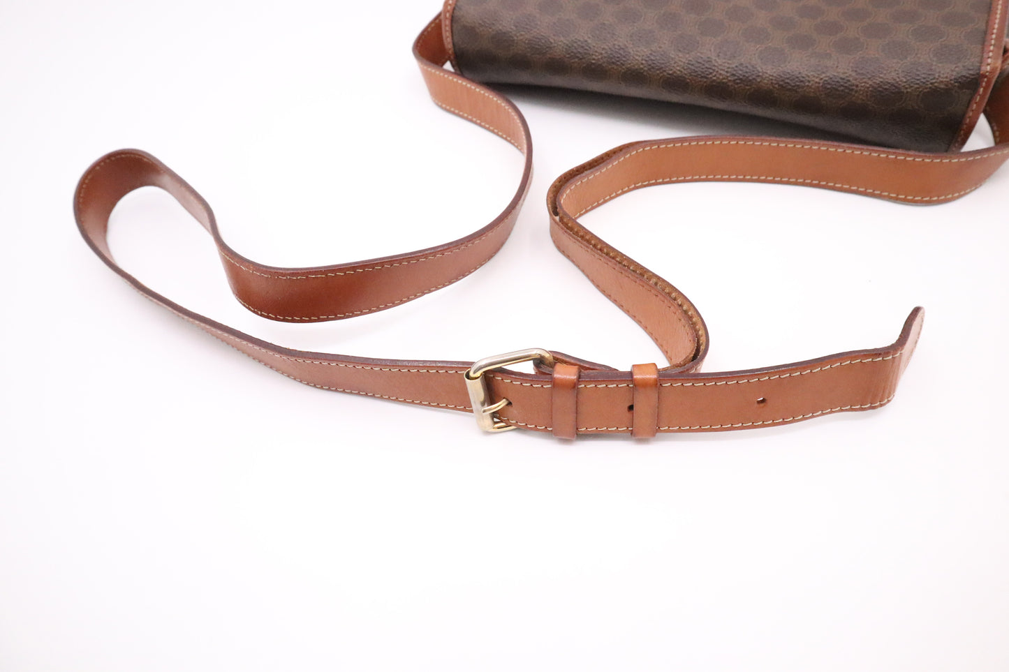 Celine Messenger Bag in Brown Macadam Canvas