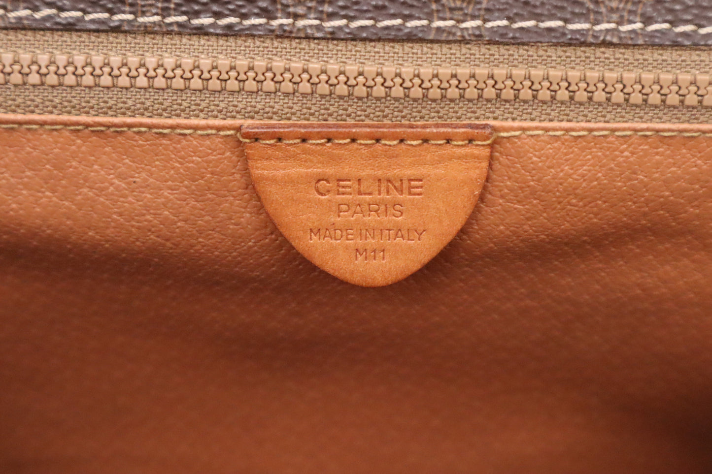 Celine Messenger Bag in Brown Macadam Canvas