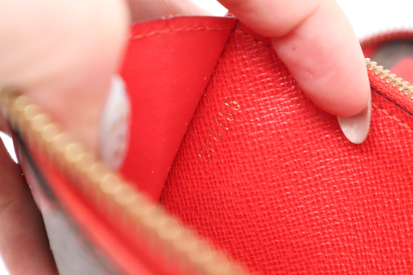 Louis Vuitton Retiro Daily Organizer in Monogram Canvas and Red Leather