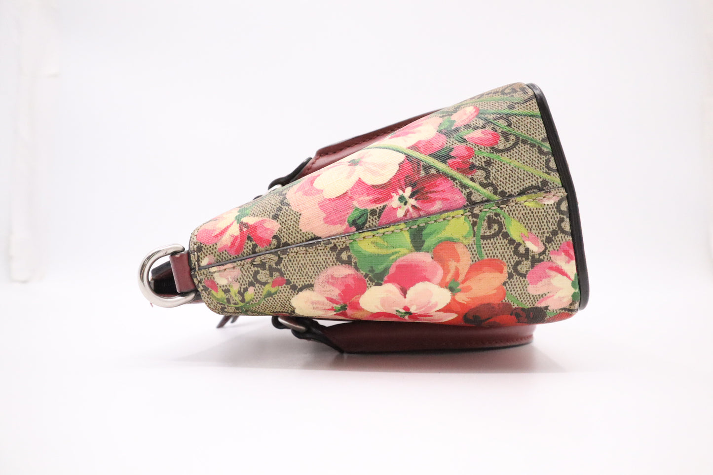 Gucci 2Way Handbag in Pink Blooms GG Canvas
