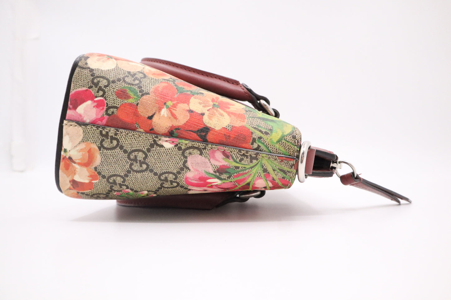 Gucci 2Way Handbag in Pink Blooms GG Canvas