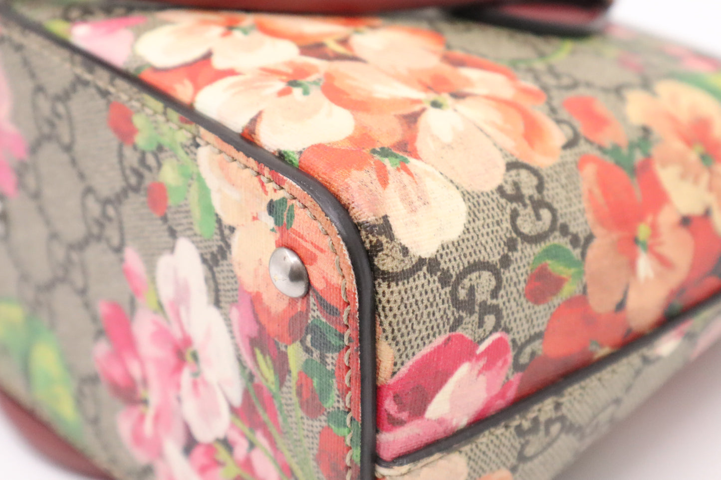 Gucci 2Way Handbag in Pink Blooms GG Canvas