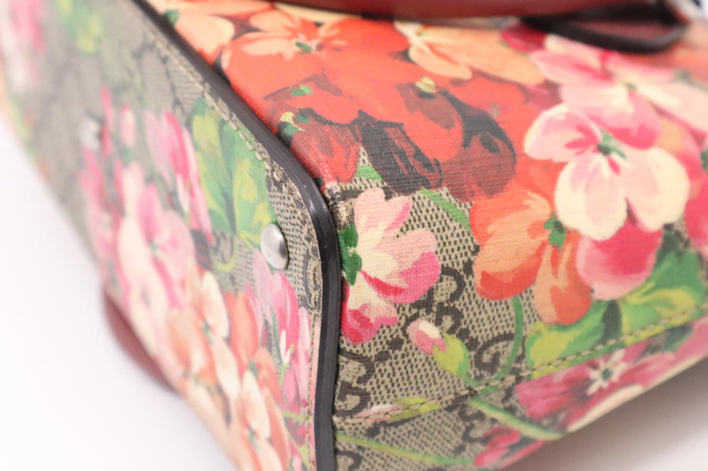 Gucci 2Way Handbag in Pink Blooms GG Canvas