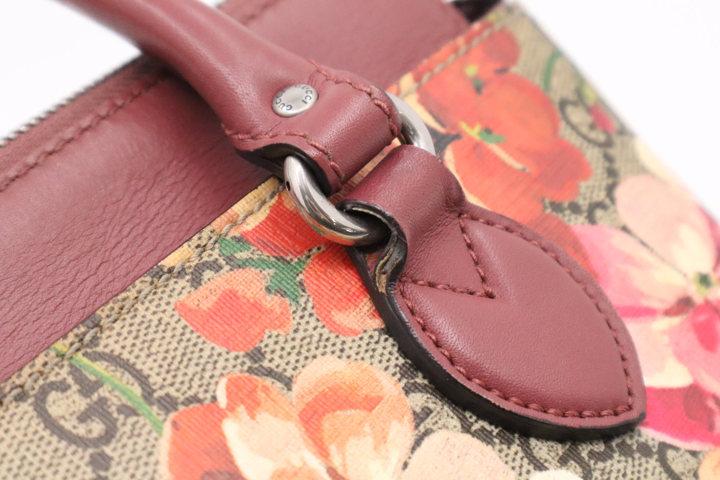 Gucci 2Way Handbag in Pink Blooms GG Canvas
