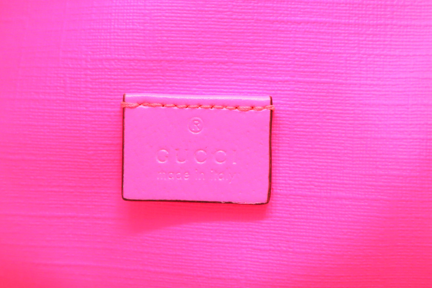 Gucci Backpack in Floral PVC and Neon Pink Leather