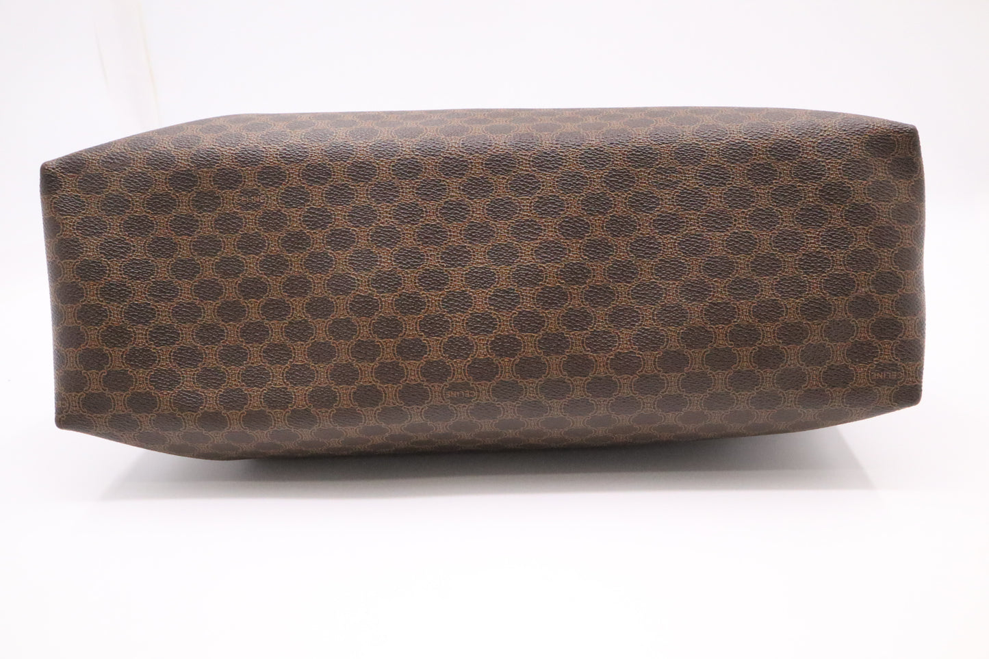 Celine Chain Tote in Brown Macadam Canvas
