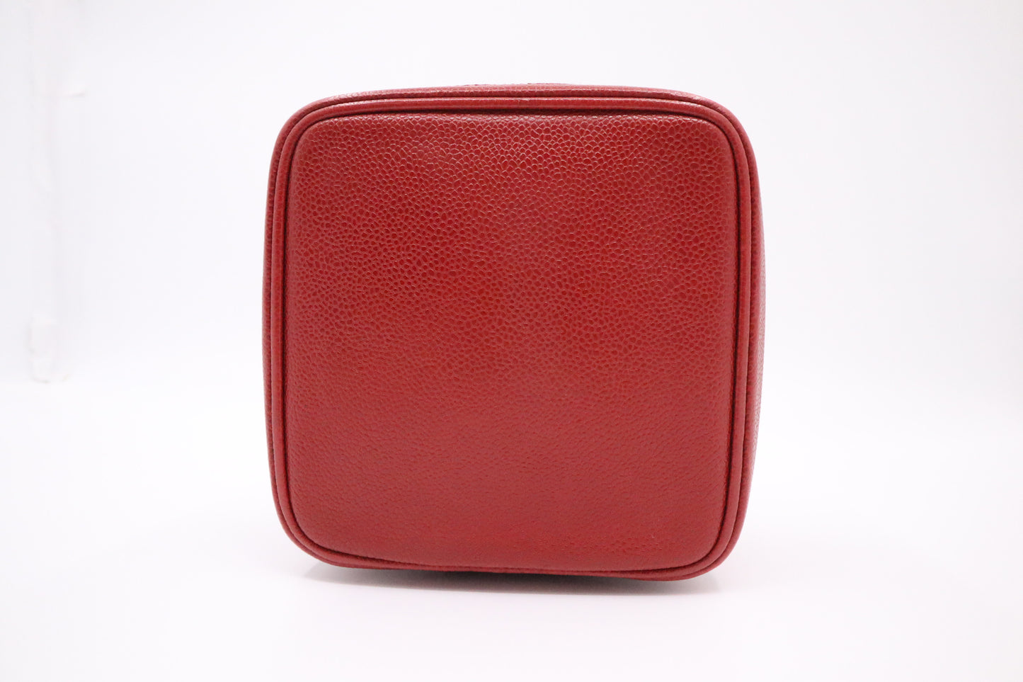 Chanel Vanity Pouch in Red Caviar Leather