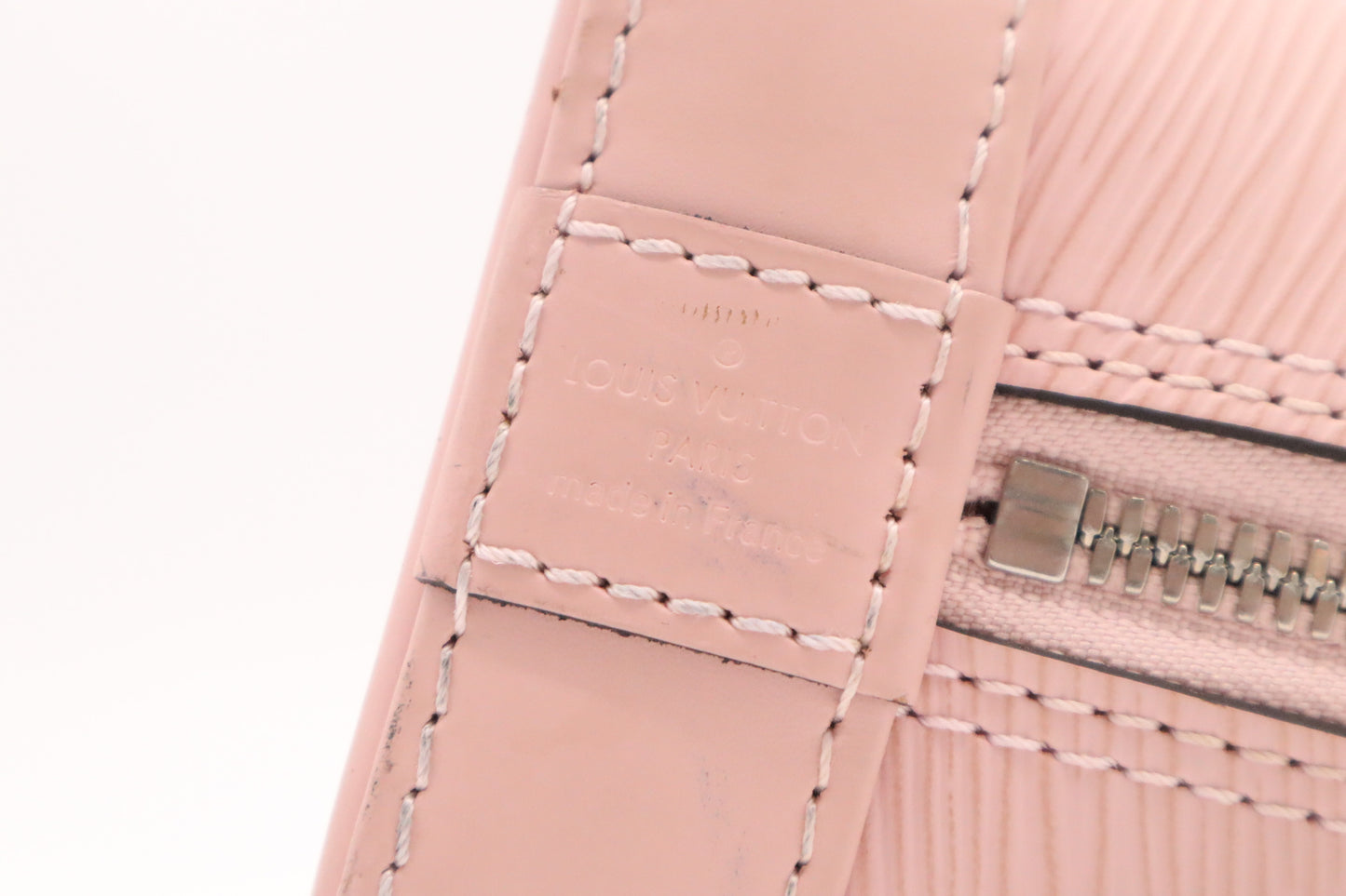 Louis Vuitton Alma BB in Pink Red & White Epi Leather