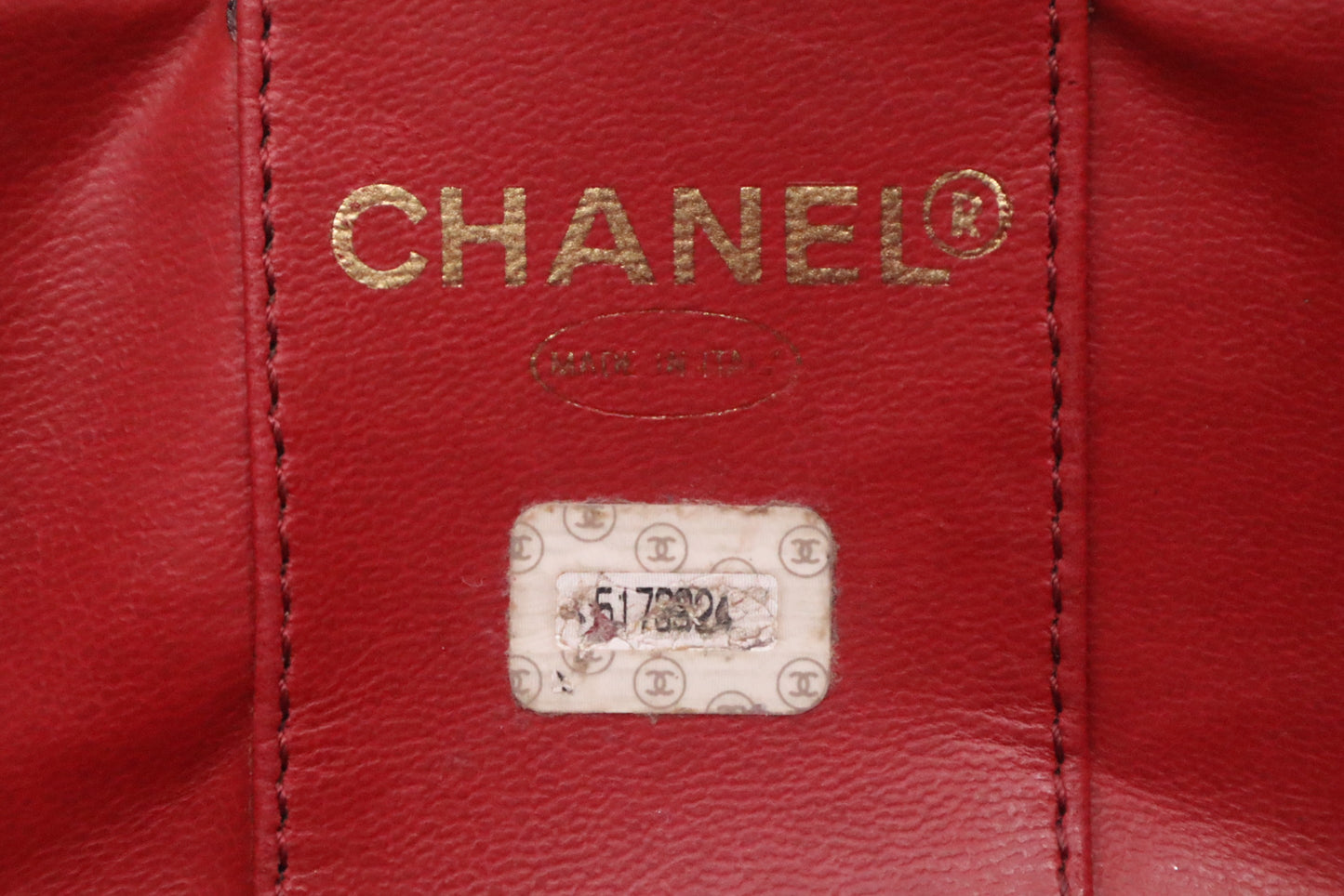 Chanel Vanity Pouch in Red Caviar Leather