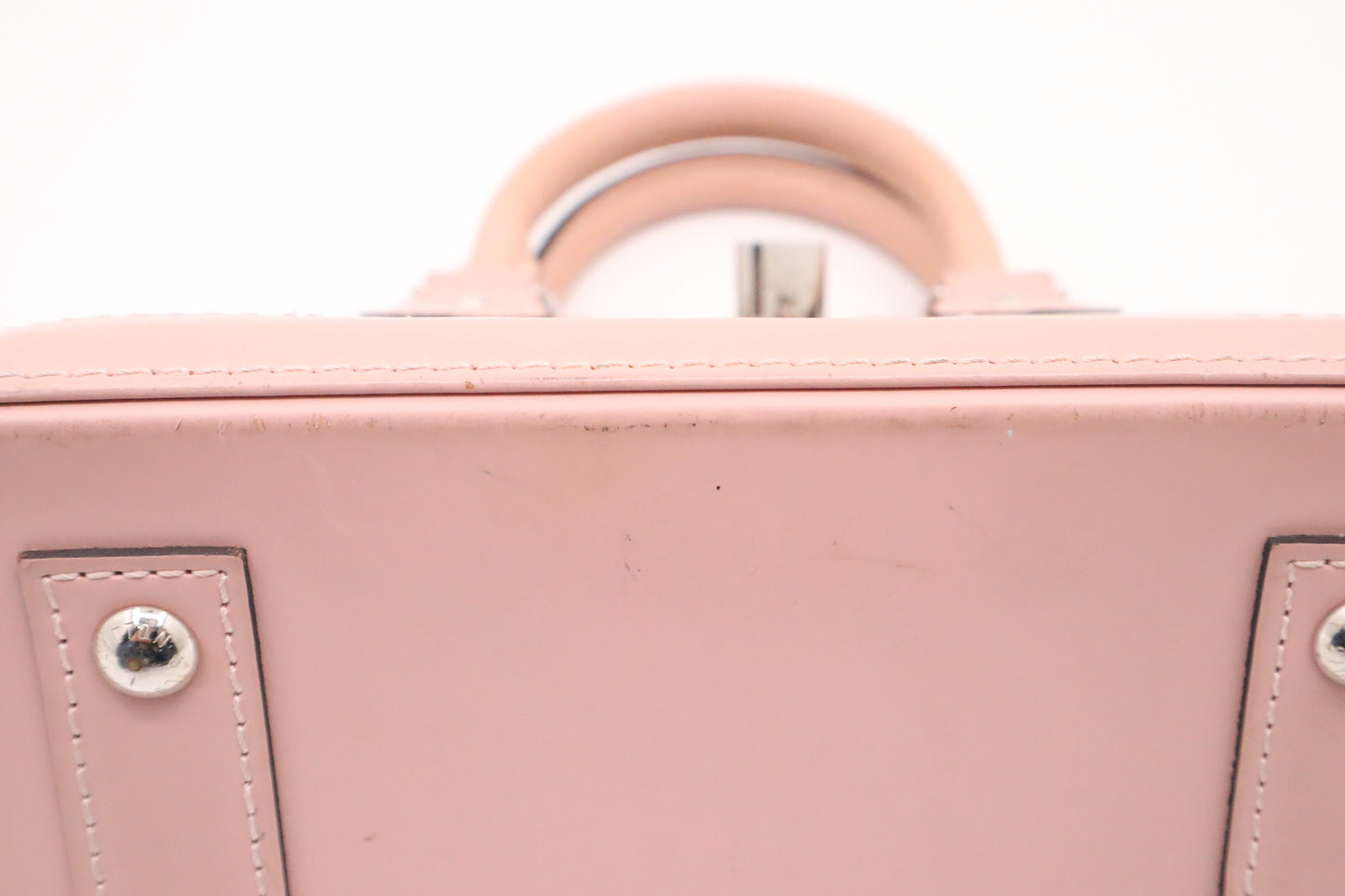 Louis Vuitton Alma BB in Pink Red & White Epi Leather