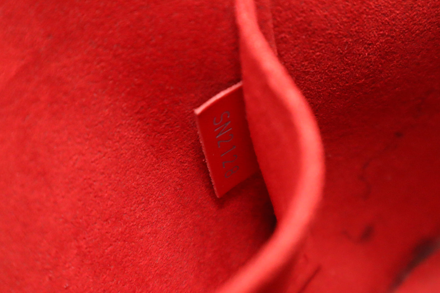 Louis Vuitton Alma BB in Pink Red & White Epi Leather