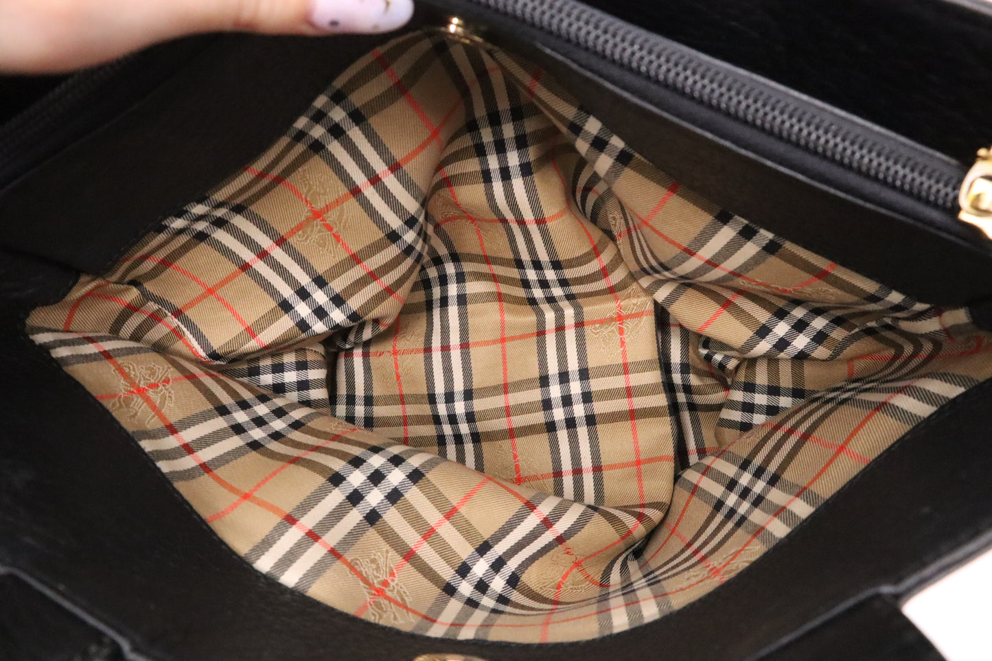 Burberry Handbag in Black Leather