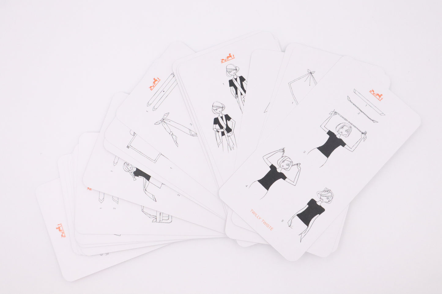 Hermes Scarf Knotting Cards
