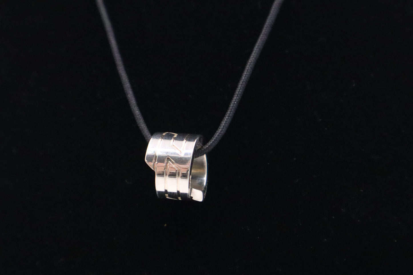 Hermes Necklace Ring in Sterling Silver