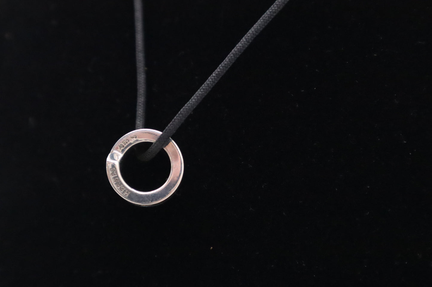 Hermes Necklace Ring in Sterling Silver