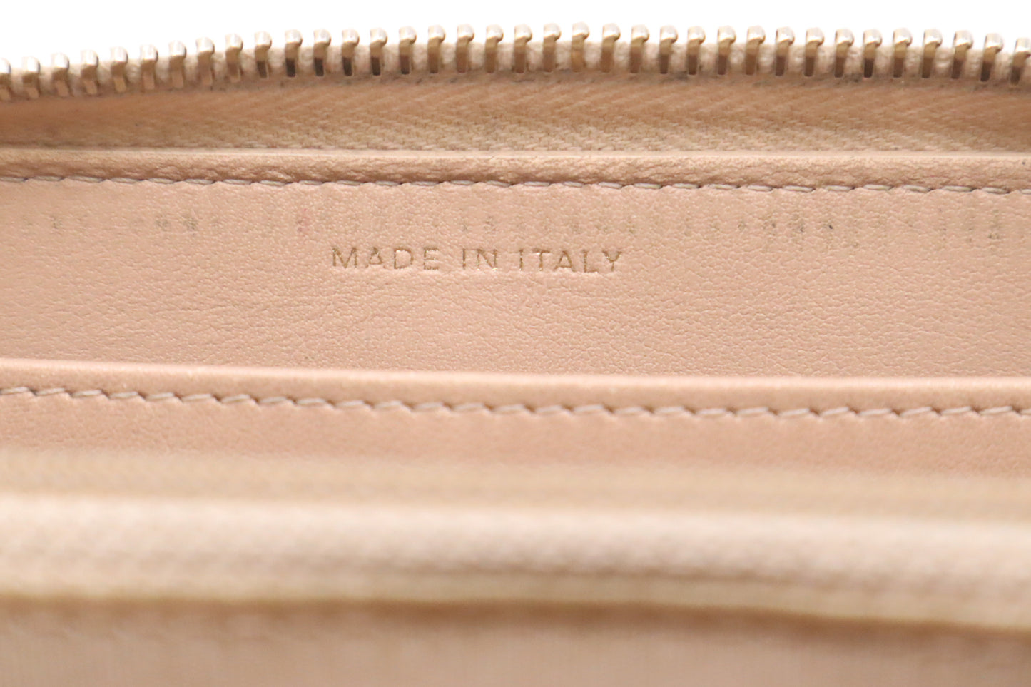 Chanel Long Zippy Wallet in Beige Camelia Matelassé Leather