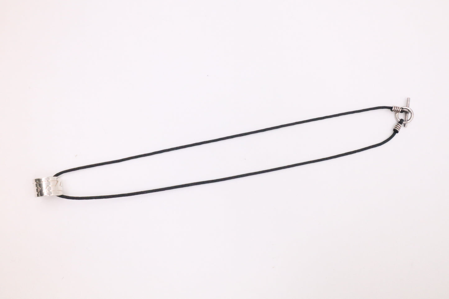 Hermes Necklace Ring in Sterling Silver
