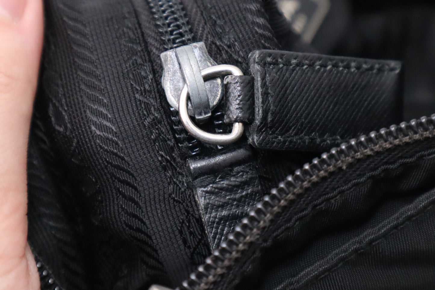 Prada Shoulder Bag in Green Nylon