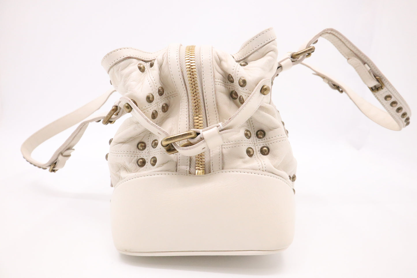 Louis Vuitton Sac Riveting in White Leather
