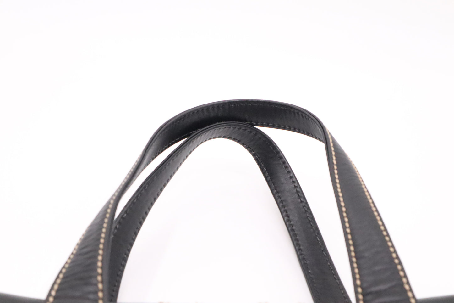 Chanel Large Surpique Tote in Black Leather