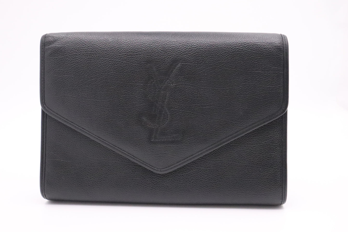 YSL Saint Laurent Clutch in Black Leather