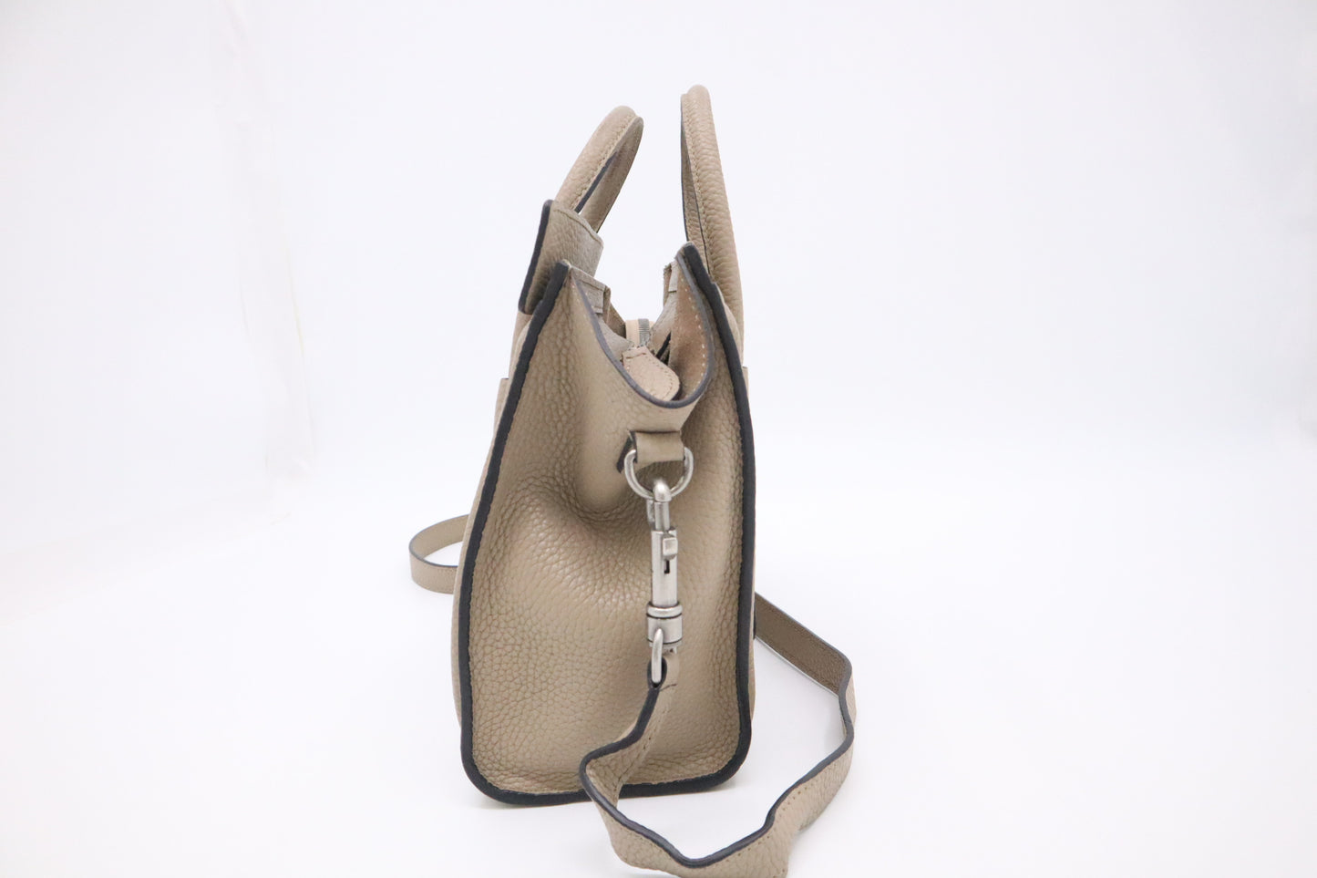 Celine Nano Luggage in Beige Drummed Leather