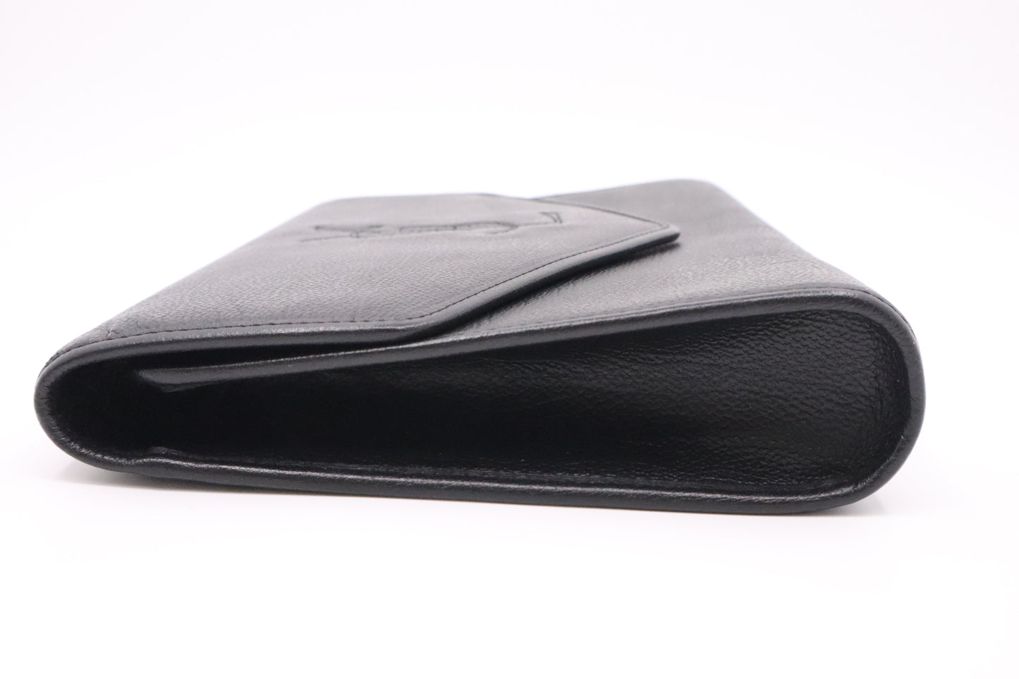 YSL Saint Laurent Clutch in Black Leather