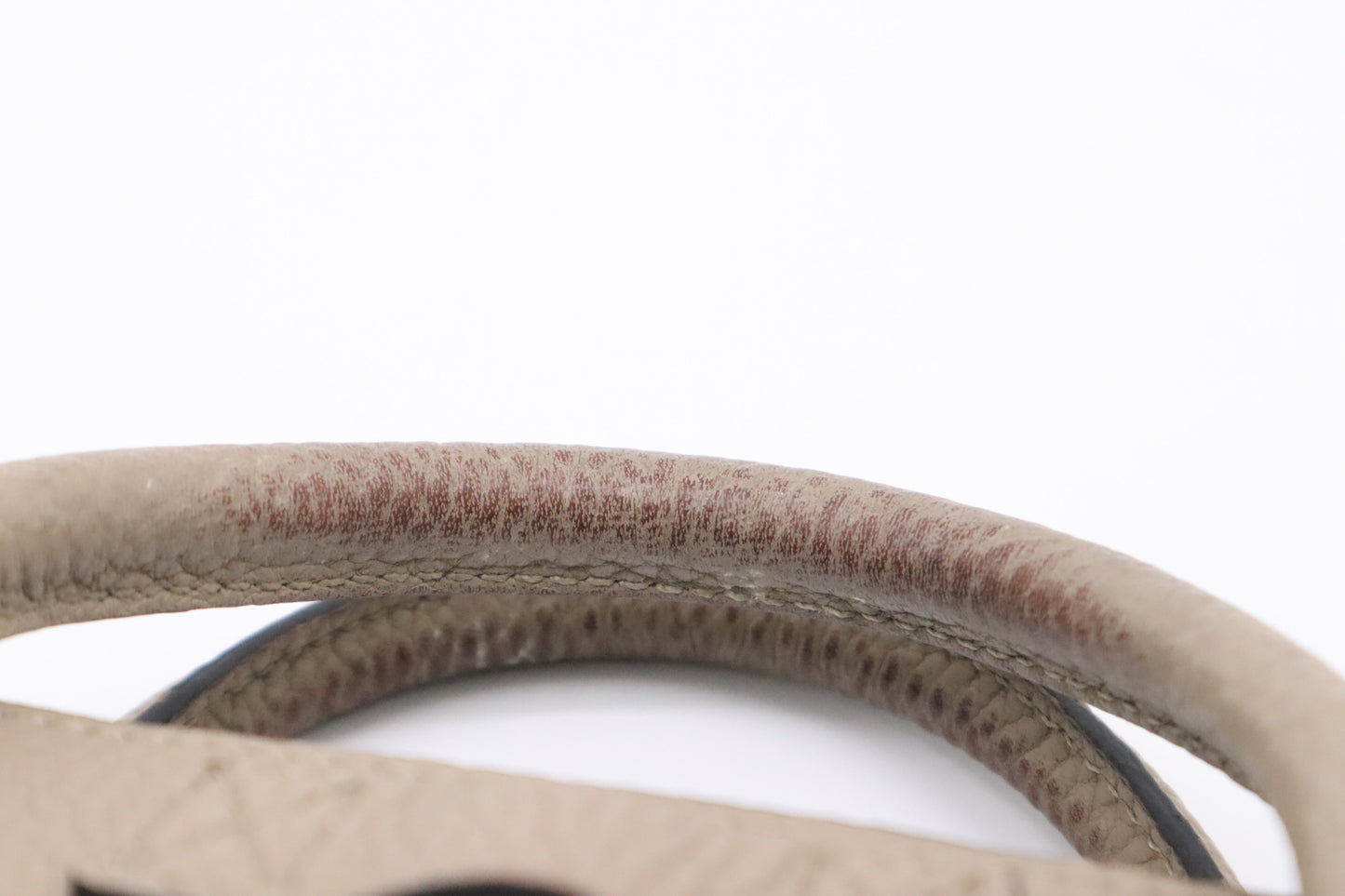 Celine Nano Luggage in Beige Drummed Leather