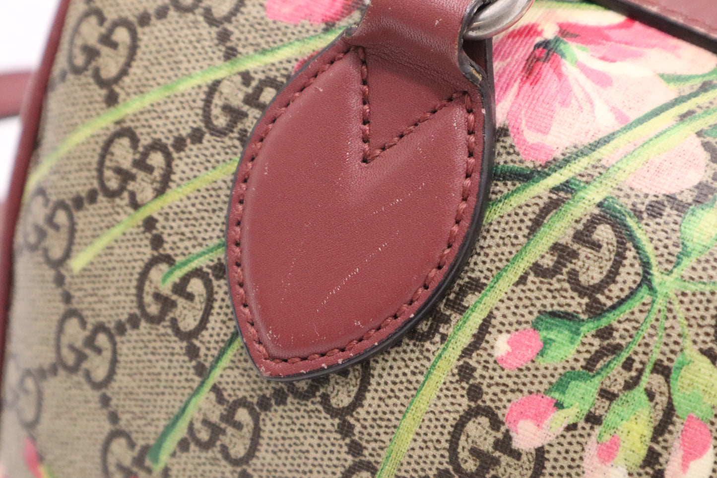 Gucci Boston Bag in Pink Blooms GG Canvas