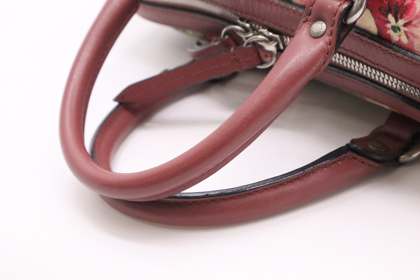 Gucci Boston Bag in Pink Blooms GG Canvas