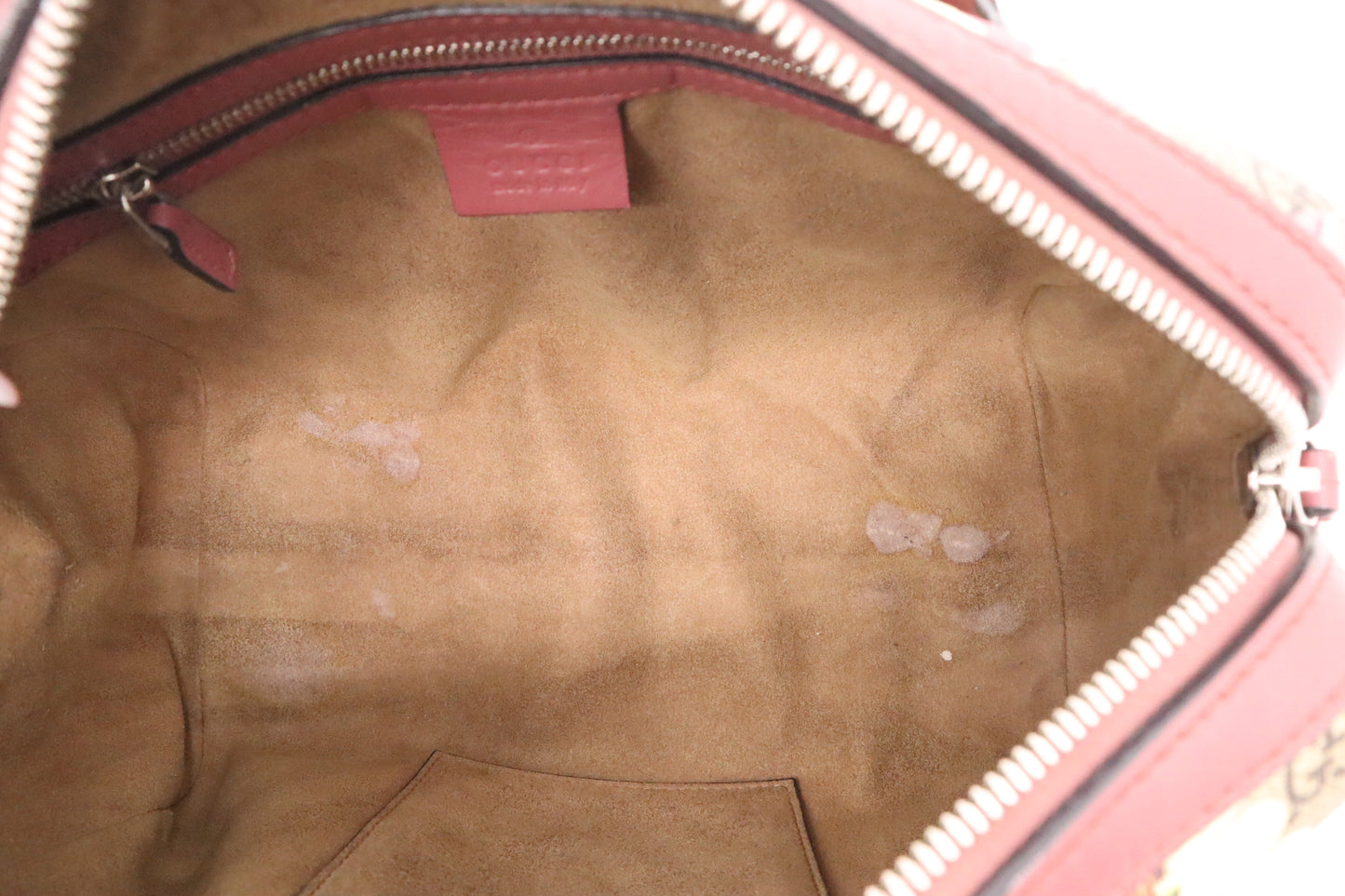 Gucci Boston Bag in Pink Blooms GG Canvas