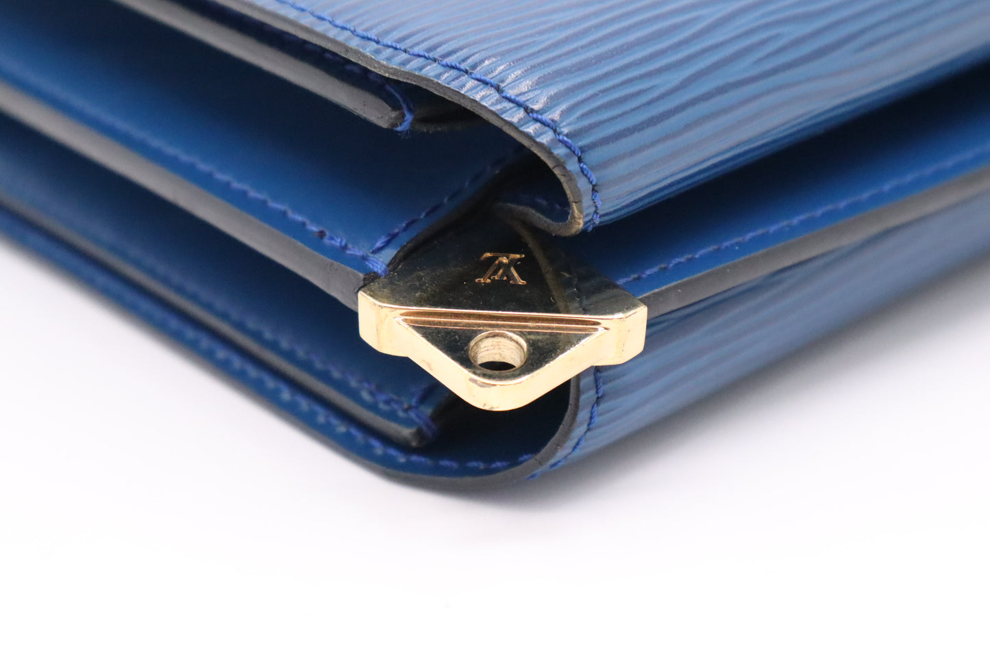 Louis Vuitton Grenelle in Epi Blue Leather