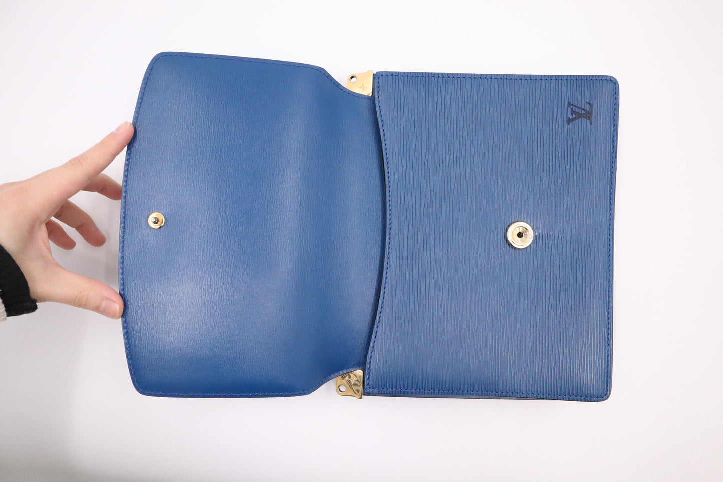 Louis Vuitton Grenelle in Epi Blue Leather