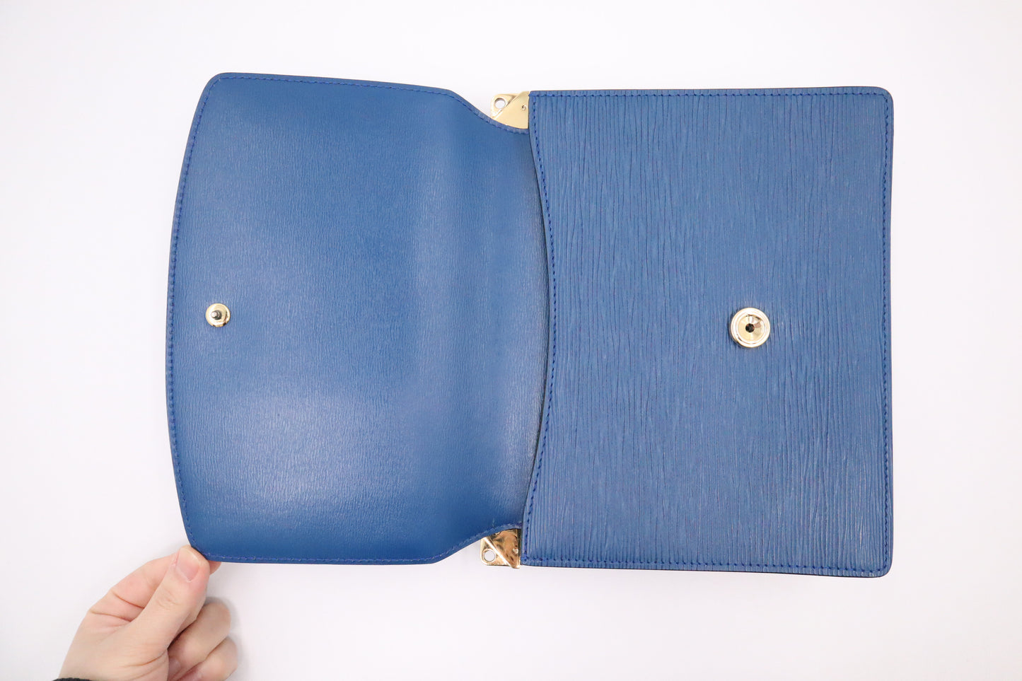 Louis Vuitton Grenelle in Epi Blue Leather