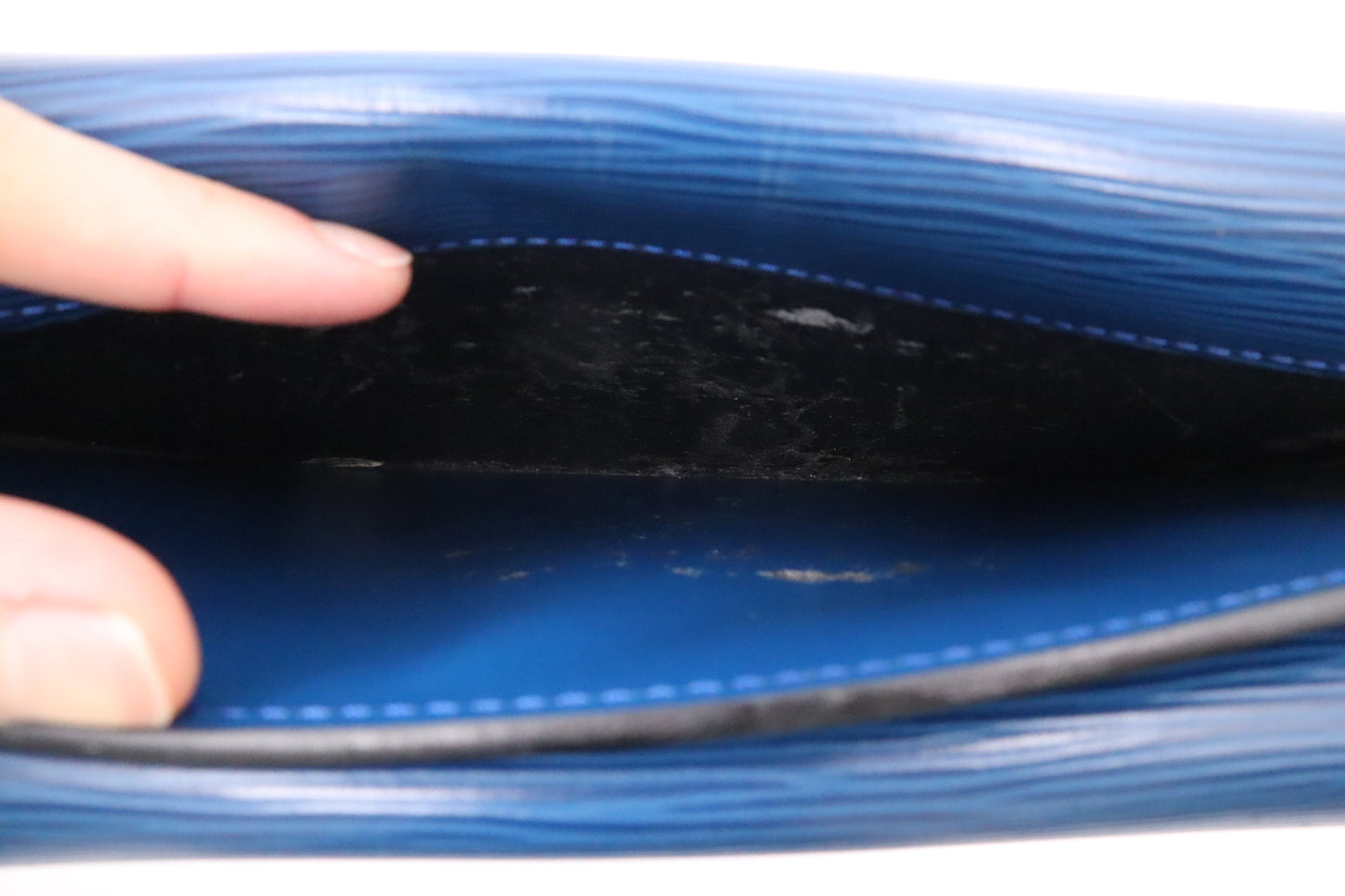 Louis Vuitton Grenelle in Epi Blue Leather